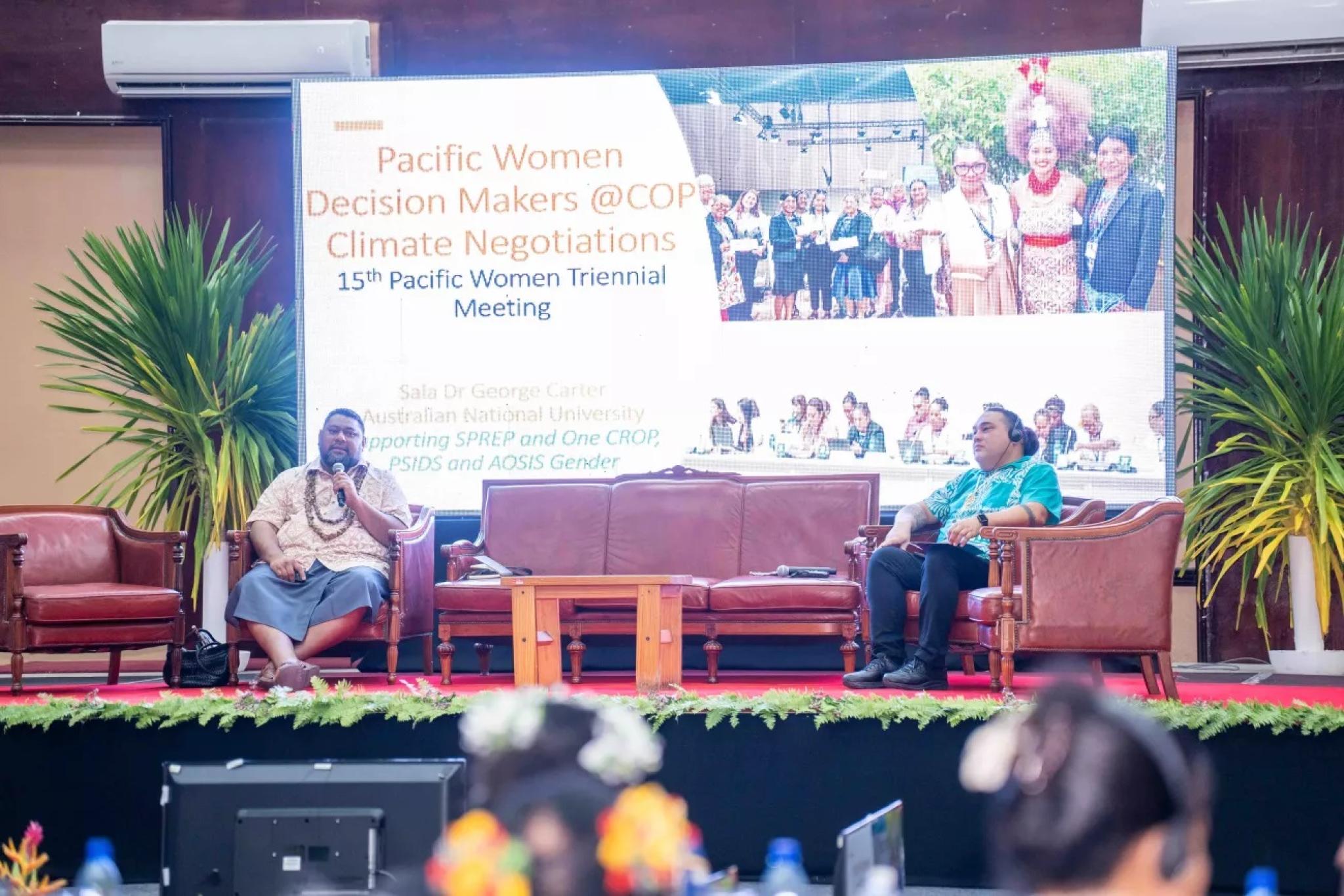 George Carter at the Pacific Women Triennial Conference