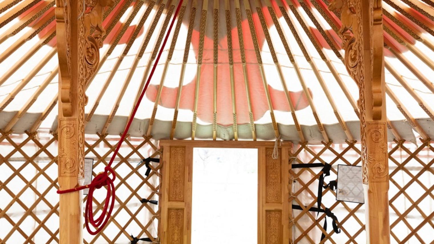 Inside a Mongolian ger Inside a Mongolian ger
